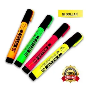 highlighters and glue sticks